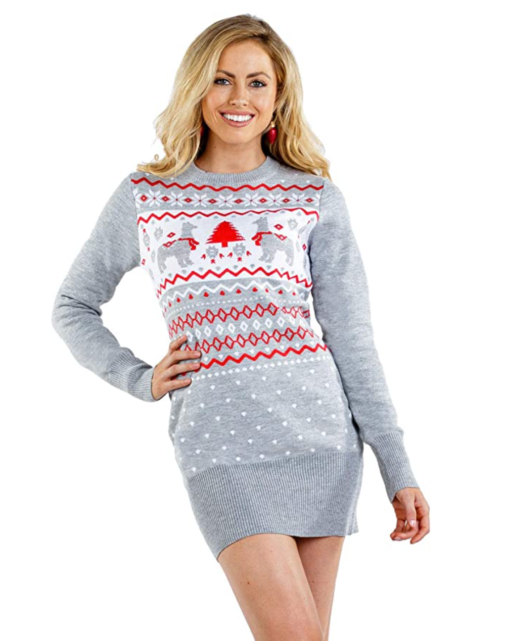 Tipsy Elves Women's Christmas Sweater Dress
