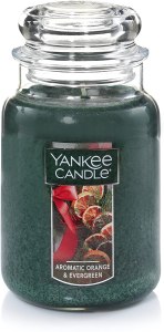 Yankee Candle Large Jar Candle, Aromatic Orange & Evergreen