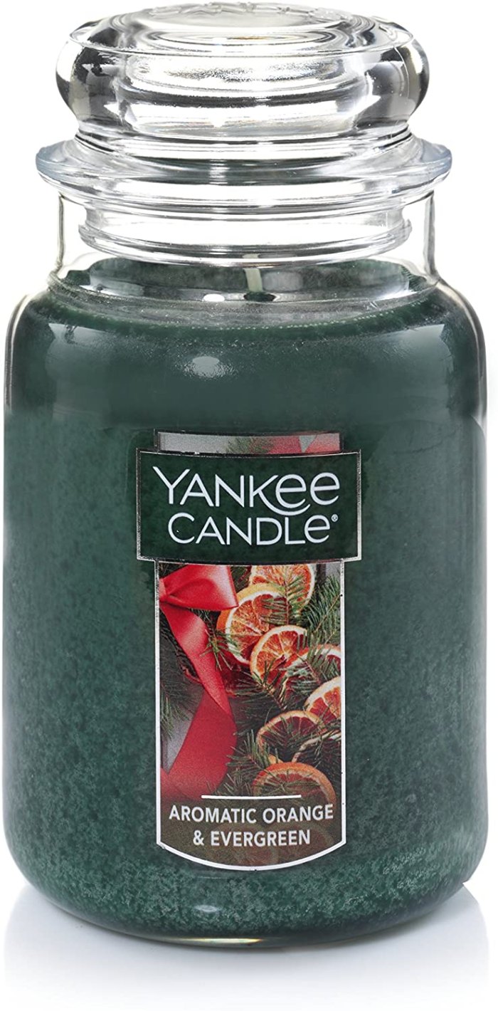 Yankee Candle Large Jar Candle, Aromatic Orange & Evergreen