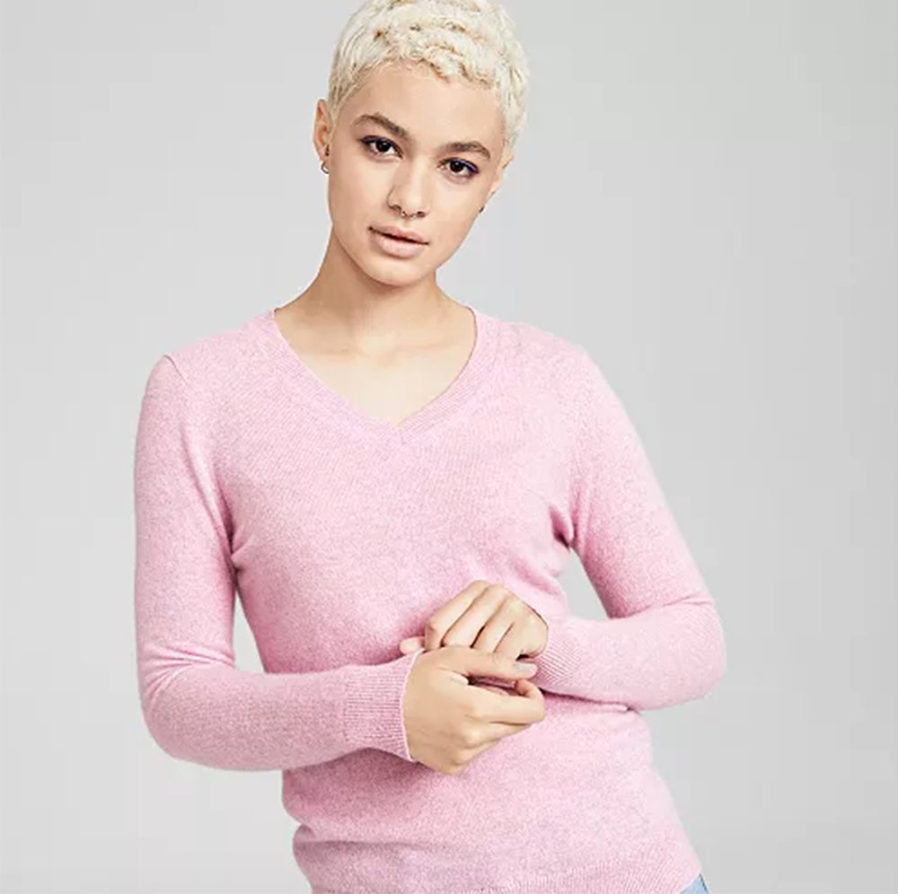 macys-cyber-week-charter-club-cashmere-sweater-pink