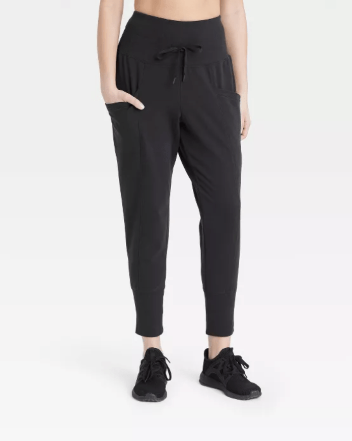 All in Motion Women's High-Rise Ribbed Jogger Pants