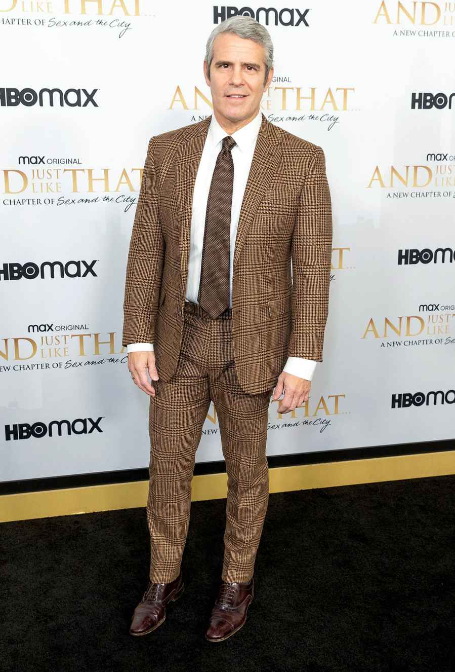 Andy Cohen What the Stars Wore And Just Like That Premiere HBO Max Red Carpet Arrival