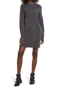 BP. Easy Crewneck Long Sleeve Sweater Dress