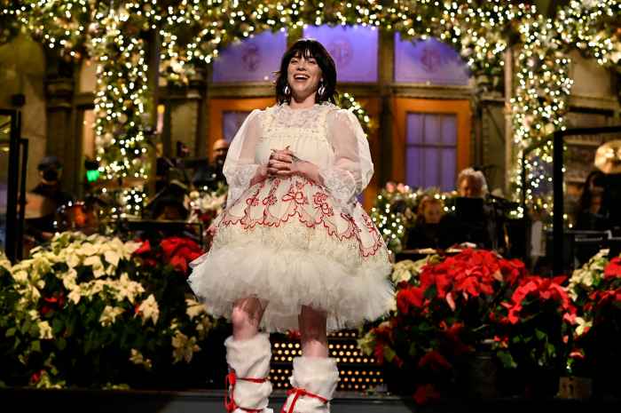Billie Eilish Celebrates the Holidays During 'Saturday Night Live' Hosting Debut: 'I Love Christmas'