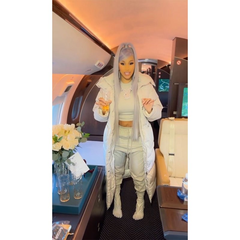 Cardi B Ditches Her Dark Hair for an Icy Purple Hue