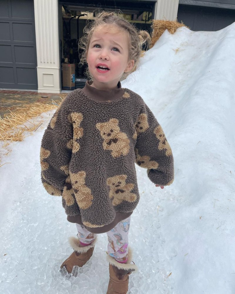 Celeb Families Playing in the Snow Hilary Duff