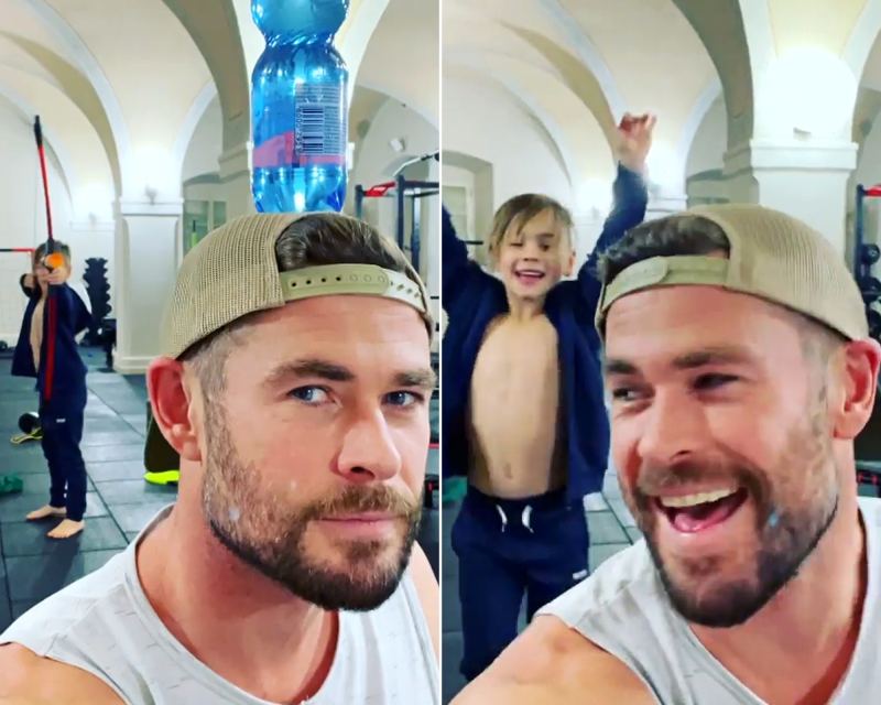 Mini Hawkeye! Chris Hemsworth Cheers on Son After Archery Attempt