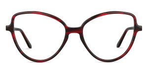 Clarence Maroon Tortoise Cat Eye Eyeglasses
