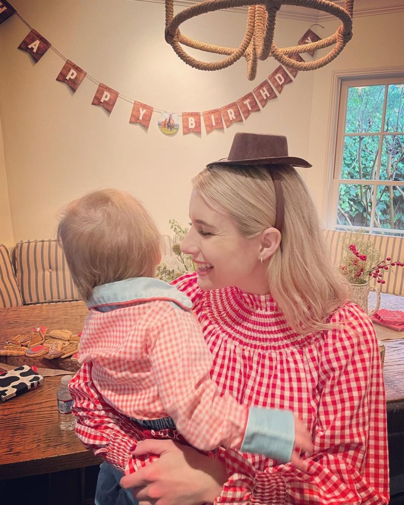 Emma Roberts Rings in Son Rhodes’ 1st Birthday With Rodeo-Themed Party