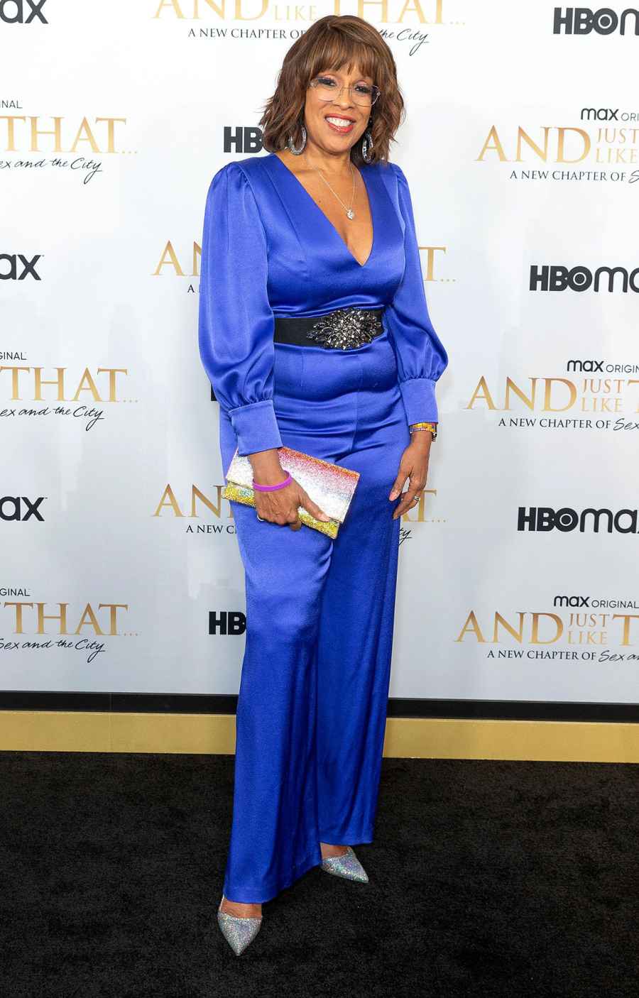 Gayle King What the Stars Wore And Just Like That Premiere HBO Max Red Carpet Arrival