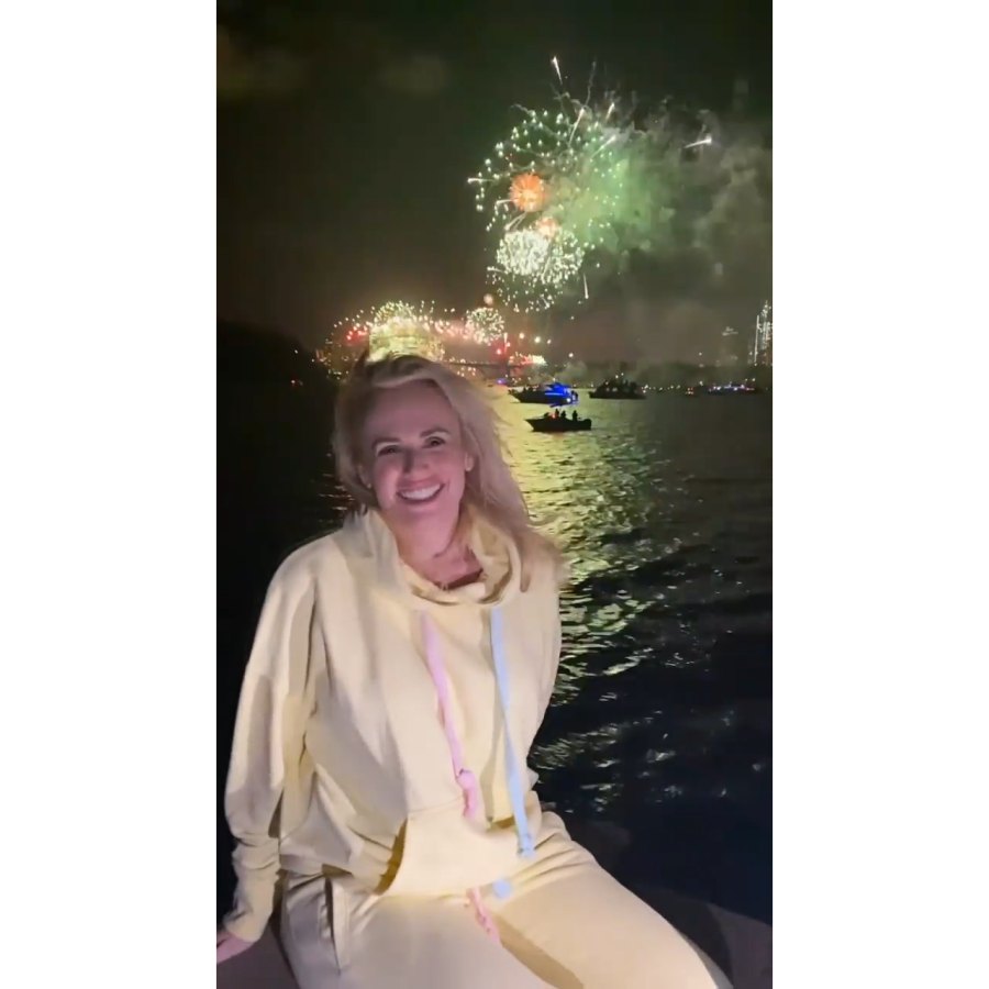 How Stars Rang in the New Year Rebel Wilson Smiling Fireworks