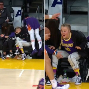 JoJo Siwa Nearly 'Got Trampled' by NBA's Jae Crowder While Sitting Courtside at Lakers Game