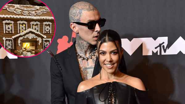 Kourtney Kardashian Unveils Family Gingerbread House for Travis Barker and Kids — Without Scott Disick