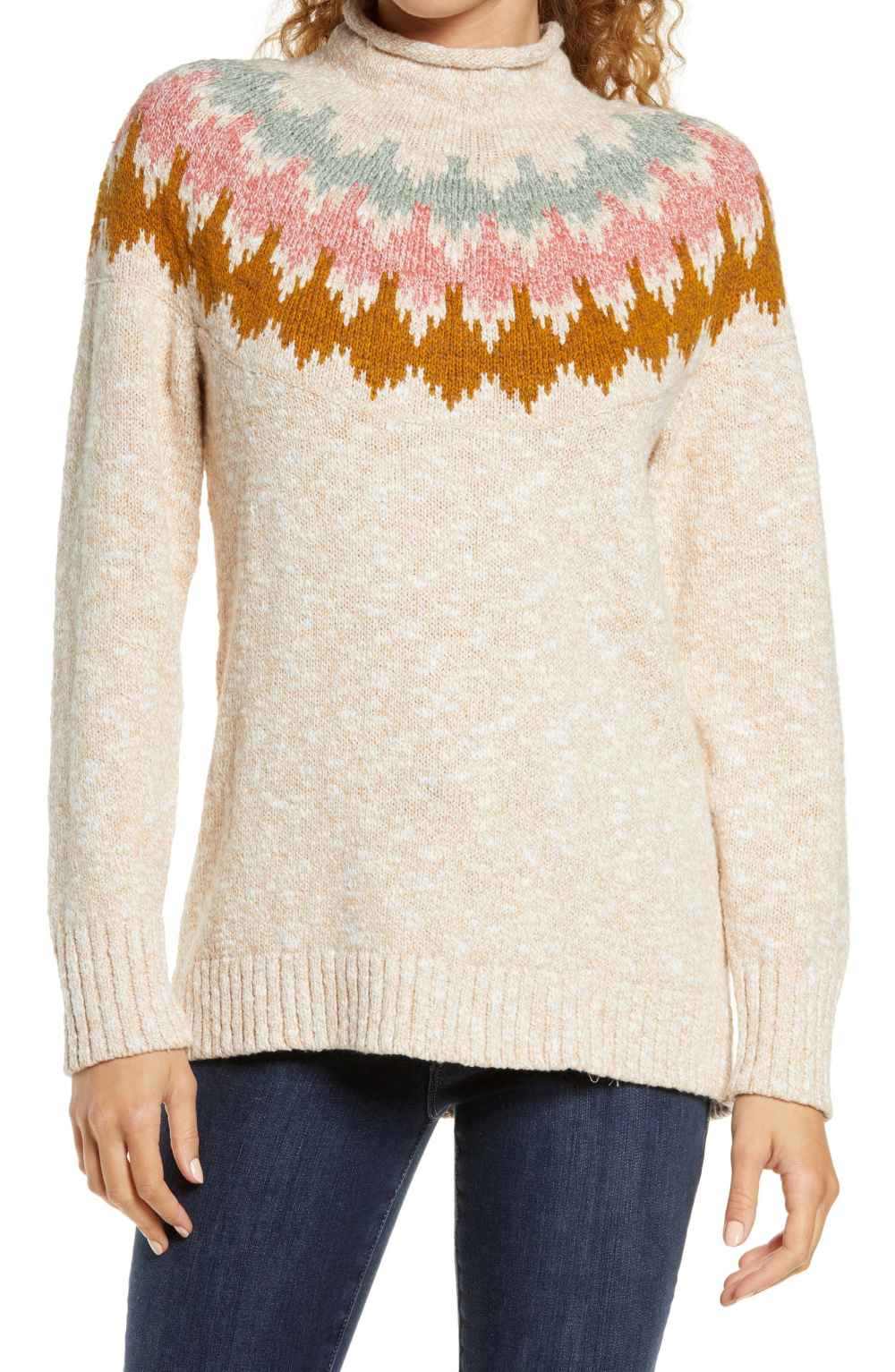 L.L.Bean Cotton Yoke Sweater