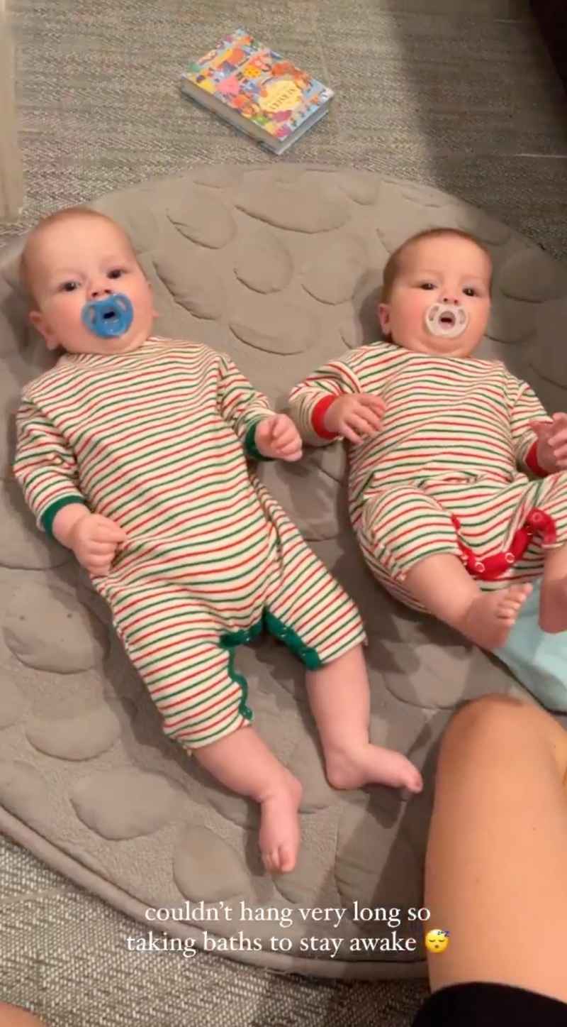 Lauren Burnham and Arie Luyendyk Jr.'s Twins Senna and Lux Sweet in Stripes