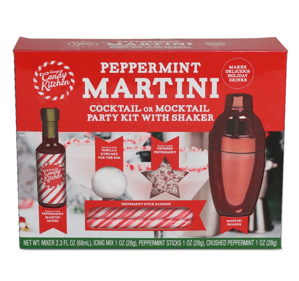 Macy's Candy Kitchen Peppermint Martini Cocktail or Mocktail Party Kit