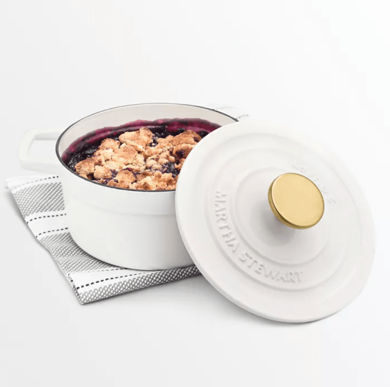 Martha Stewart Collection Enameled Cast Iron 2-Qt. Round Covered Dutch Oven