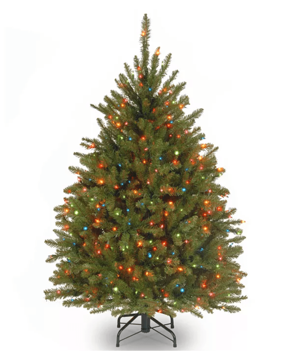 National Tree Company 4.5' Dunhill Fir Tree with 450 Multicolor Lights