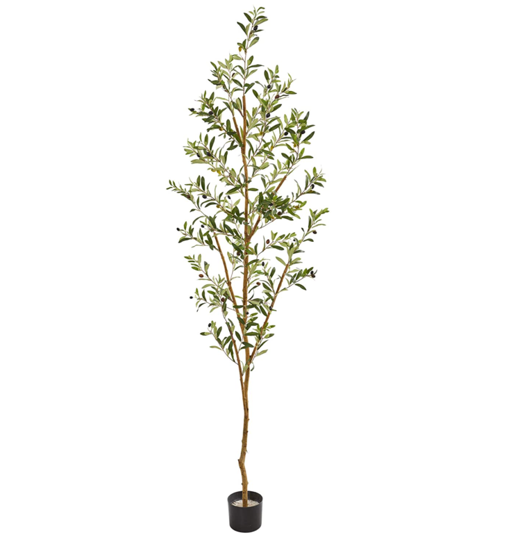 Nearly Natural 82” Olive Artificial Silk Tree