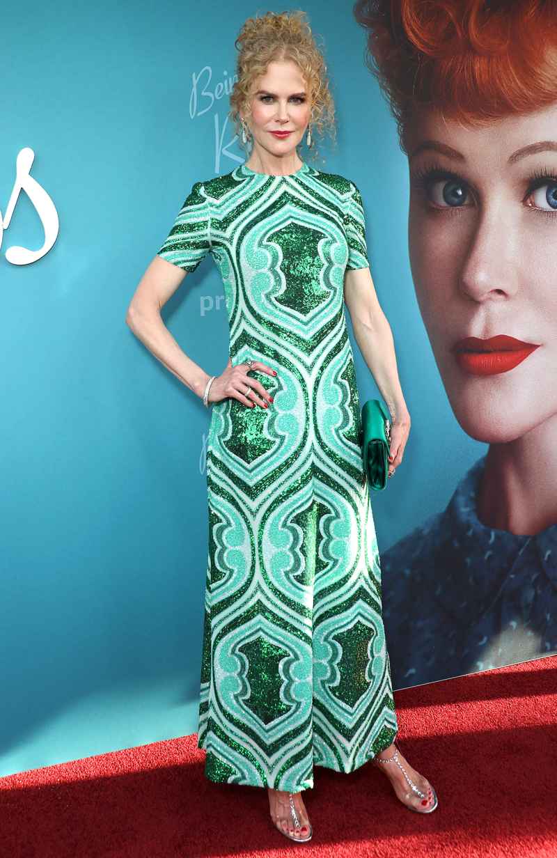 Nicole Kidman Stuns in Emerald at ‘Being the Ricardos’ Premiere