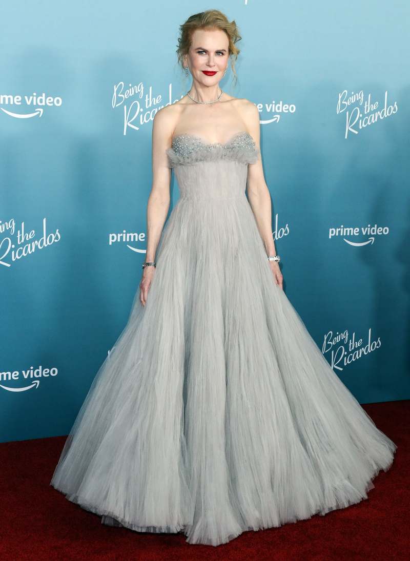 Nicole Mandatory Credit: Photo by Image Press Agency/NurPhoto/Shutterstock (12634123kr) Actress Nicole Kidman wearing an Armani Prive gown, Jimmy Choo shoes, and an Omega watch arrives at the Los Angeles Premiere Of Amazon Studios' 'Being The Ricardos' held at the Academy Museum of Motion Pictures on December 6, 2021 in Los Angeles, California, United States. Los Angeles Premiere Of Amazon Studios' 'Being The Ricardos', United States - 07 Dec 2021Kidman’s Chicest Red Carpet Looks Through the Years