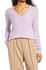Nordstrom Cashmere Essential V-Neck Sweater