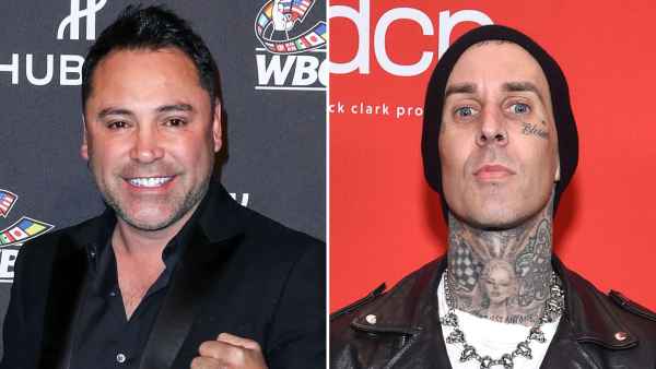 Oscar De La Hoya Addresses Claim Travis Barker Raised Atiana