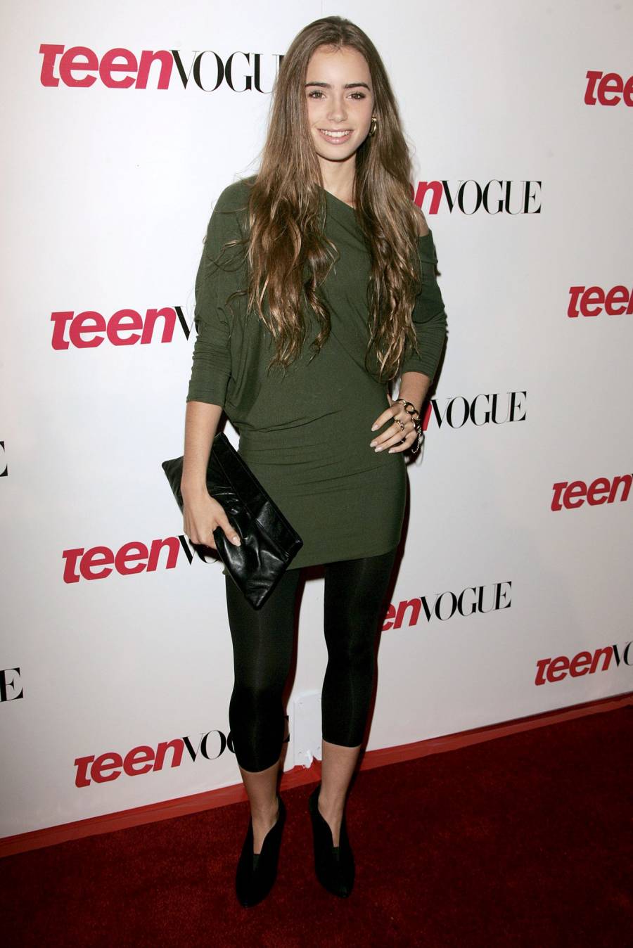 Teen Vogue Young Hollywood Issue Party 2006 Lily Collins Dramatic Fashion Evolution Through the Years
