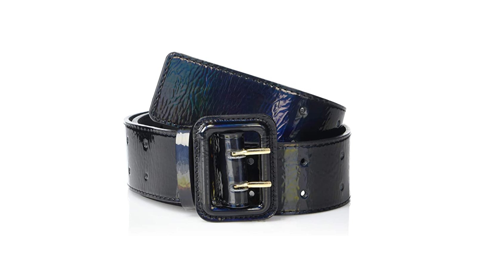 The Drop Women's @lisadnyc Patent Faux Leather Wide Belt