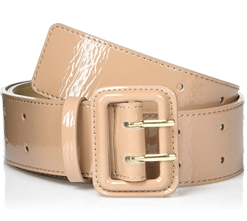 The Drop Women's @lisadnyc Patent Faux Leather Wide Belt