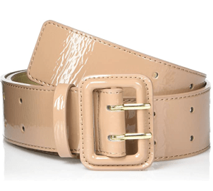 The Drop Women's @lisadnyc Patent Faux Leather Wide Belt