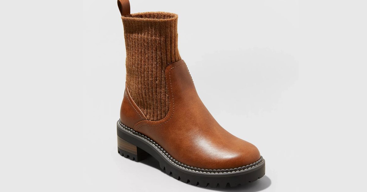 This Is the Coziest Take on the Sock Boot Trend — Just $32 at Target.jpg