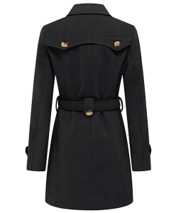 Wantdo Women's Double Breasted Pea Coat