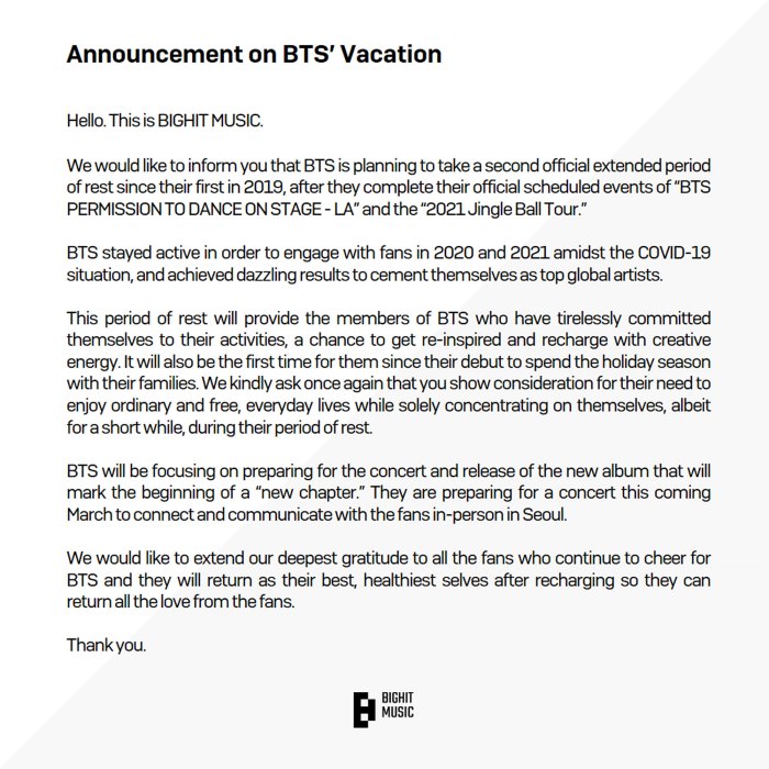 Why BTS is Taking Their 1st Break Since 2019