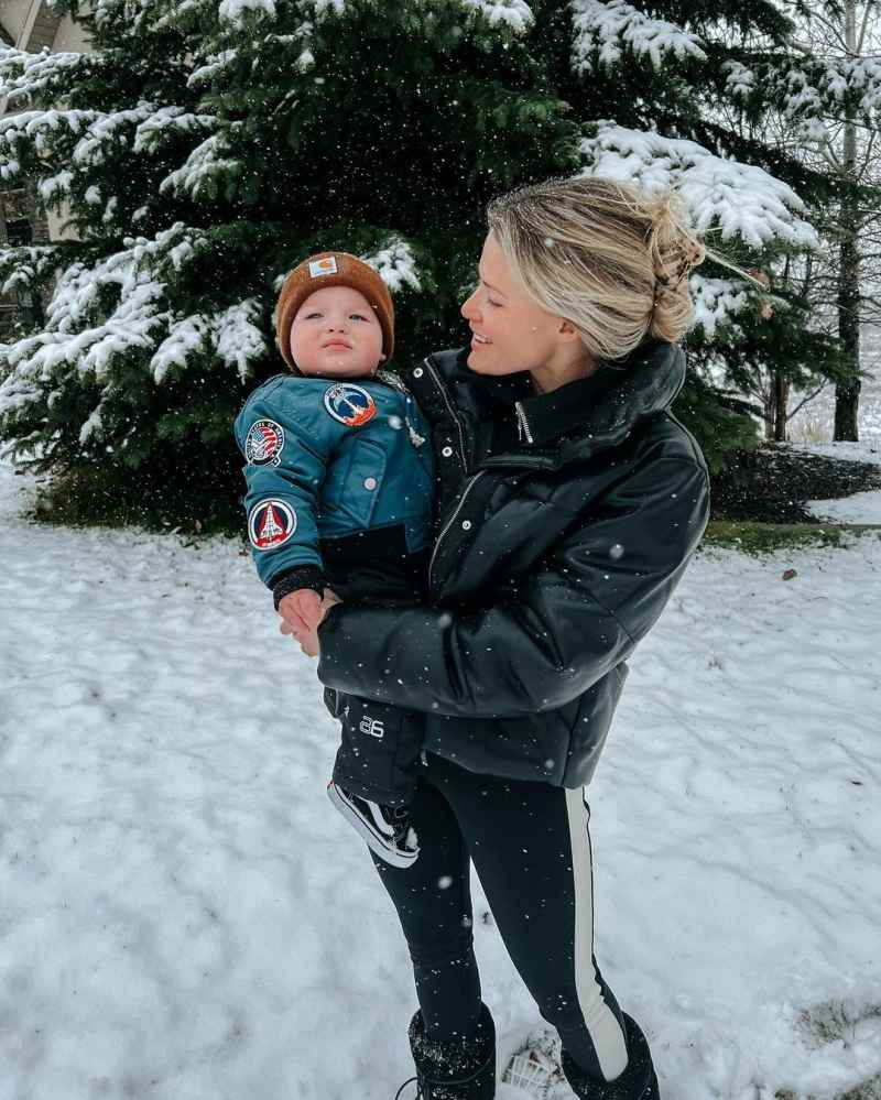 Winter Wonderland! Witney Carson’s Son Leo Plays in Snow for 1st Time