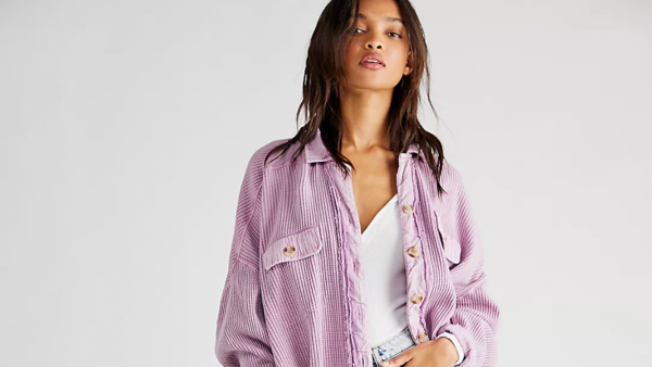 purple jacket, Free People