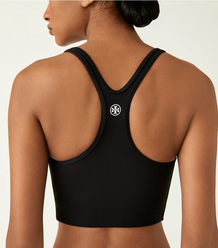 black sports bra