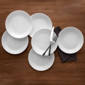 white lunch plates