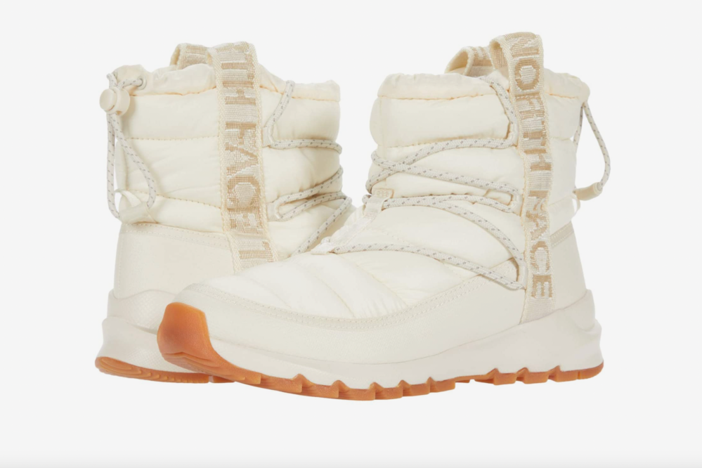 white snows boots, North Face
