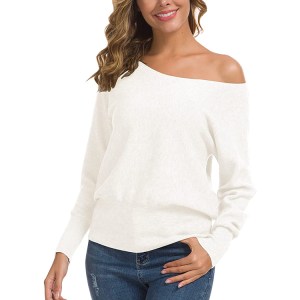 off the shoulder, white, sweater