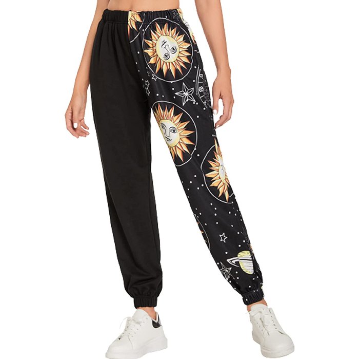 20 Best Sweatpants and Joggers for Women 15 womens-sweatpants-joggers-print-celestial-lunar-amazon