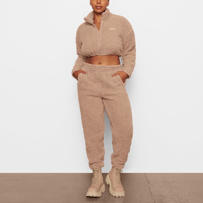 20 Best Sweatpants and Joggers for Women 14 womens-sweatpants-joggers-teddy-fleece-sherpa-skims