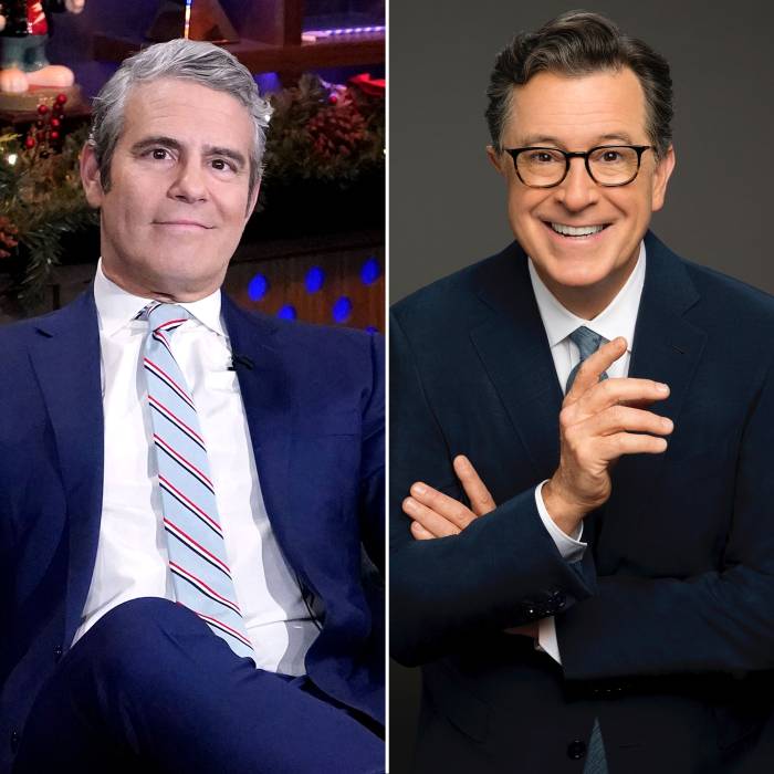 Andy Cohen Reacts to Stephen Colbert Drunk NYE Jokes