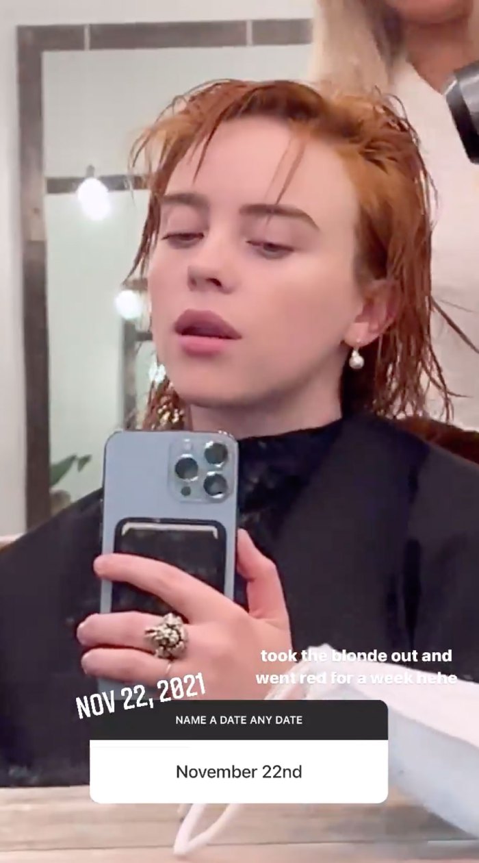 Billie Eilish Secretly Went Red for a Week Before Dyeing Her Hair Brunette