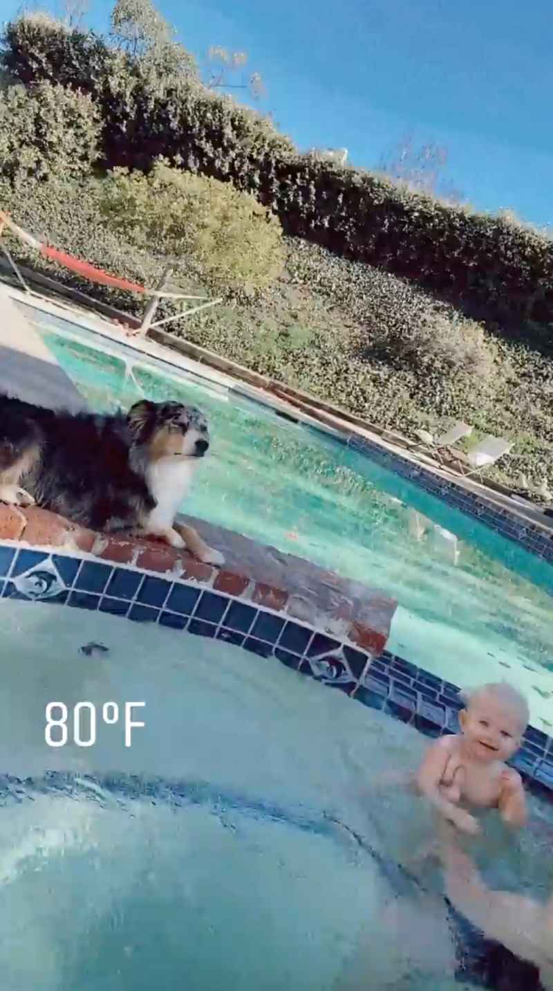 Celebs Teaching Their Babies to Swim Brittany Gonzales