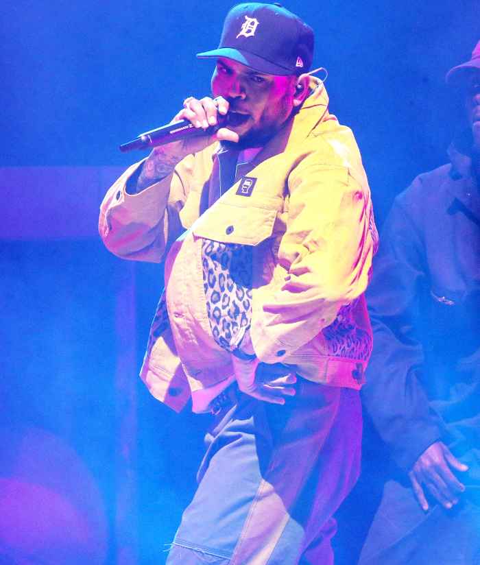 Chris Brown Allegedly Sued for Drugging and Raping Woman on Yacht 2 Perform Concert Detroit Baseball Hat Yellow Jacket