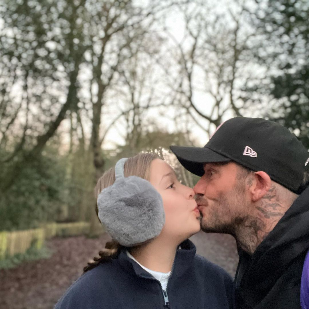 David Beckham Snaps Sweet Shot During ‘Lovely Walk’ With Daughter Harper