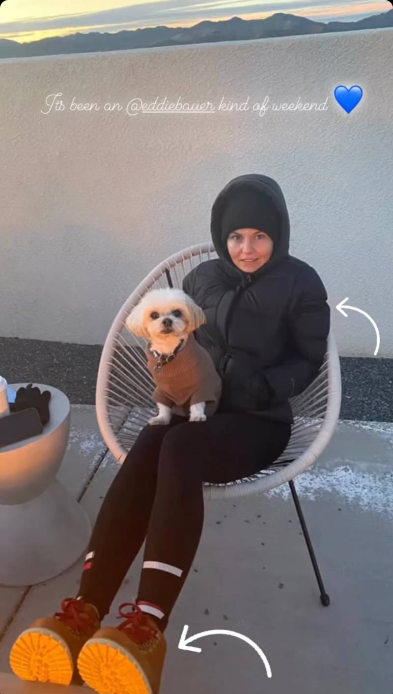 Jennifer Morrison and dog Ava
