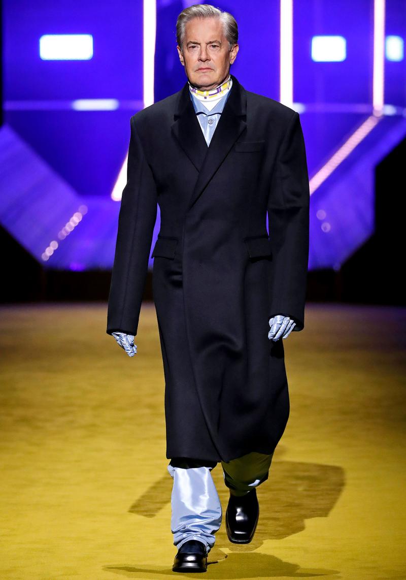 Jeff Goldblum, Kyle MacLachlan Walk in Prada Fashion Show