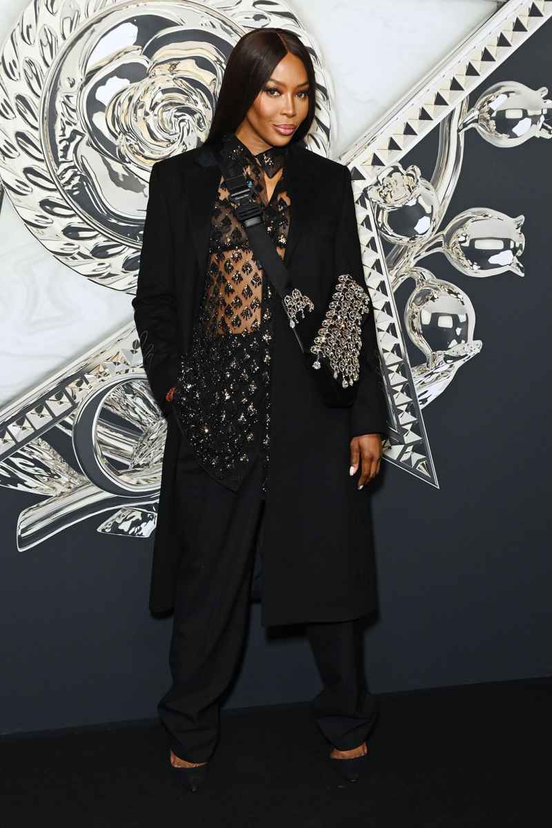Kanye Naomi Celebs Serve Up Chic Street Style Paris Fashion Week Naomi Campbell
